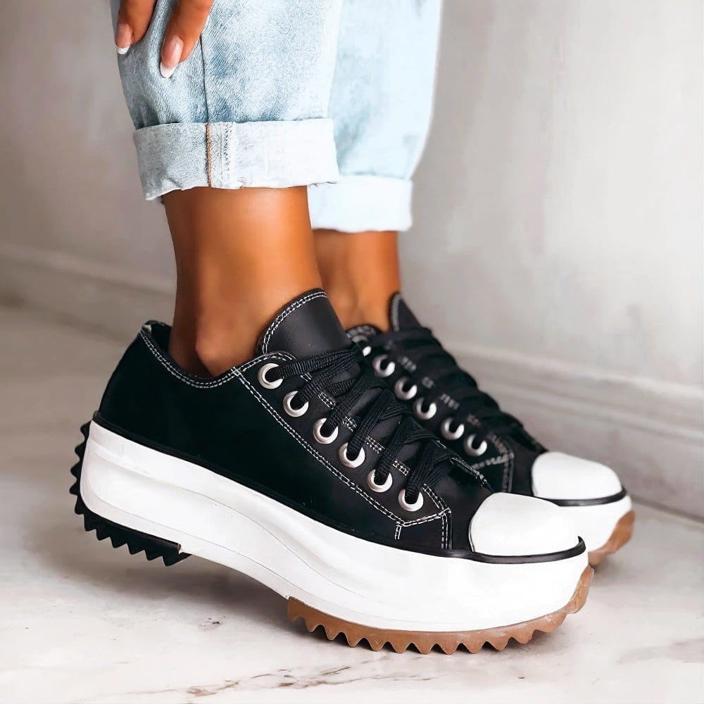 MARLEY™ | Platform leather sneakers