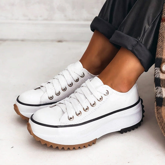 MARLEY™ | Platform leather sneakers