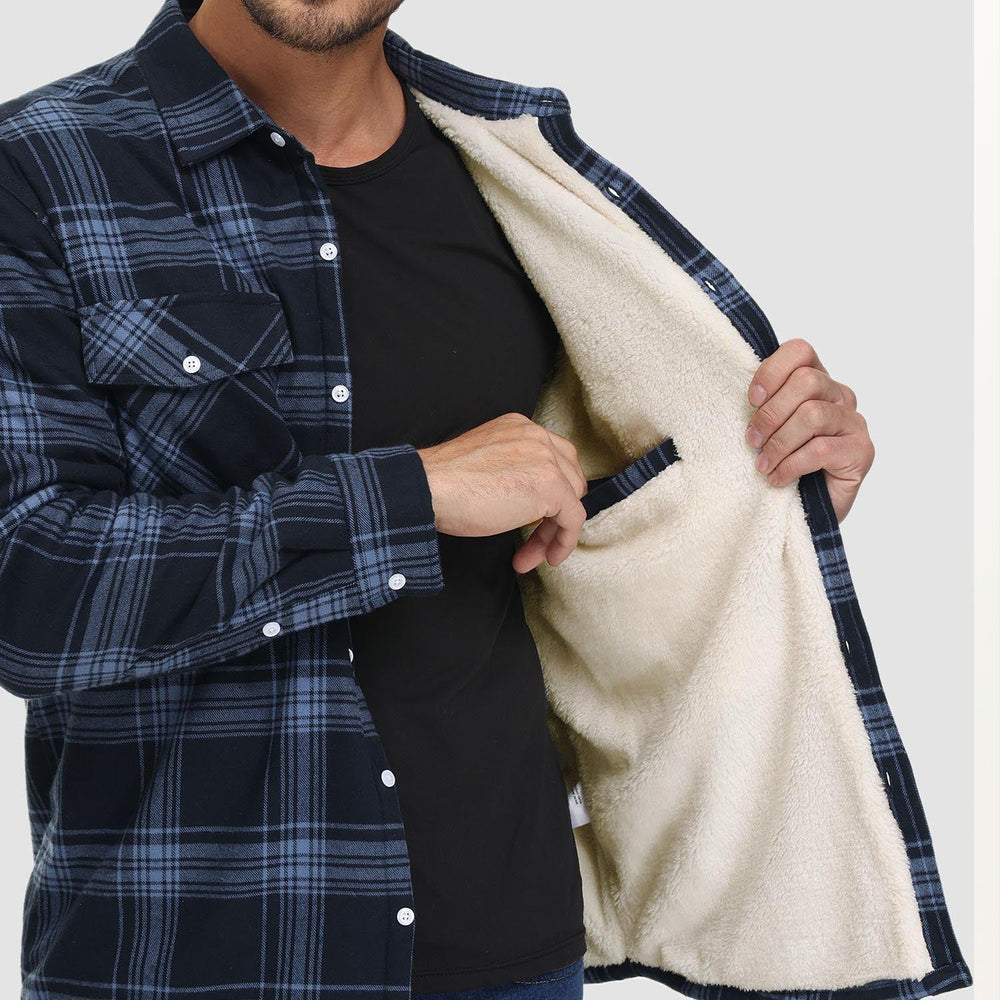 Alexandar™ | Sherpa Lined Flannel Overshirt