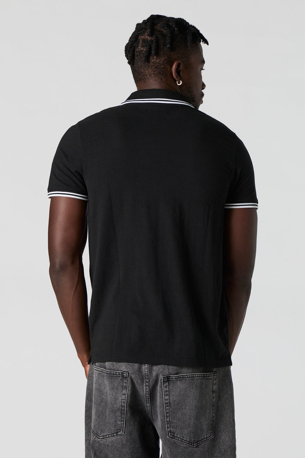 Contrast Trim Polo T-Shirt