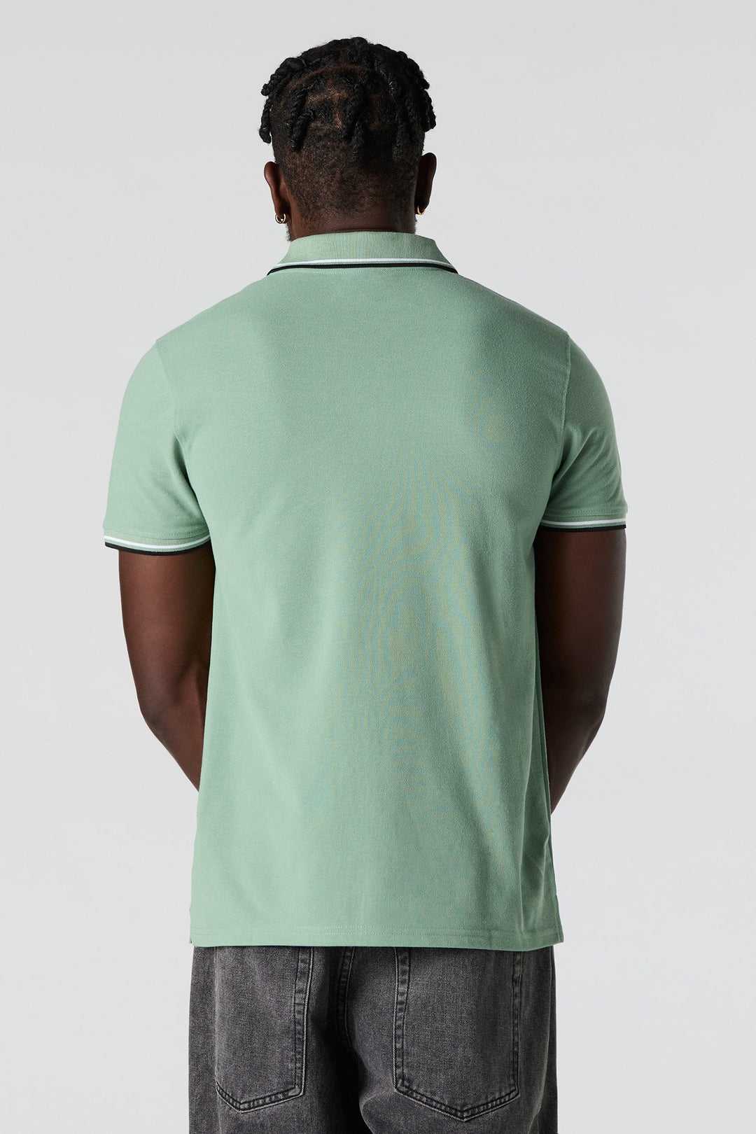 Contrast Trim Polo T-Shirt