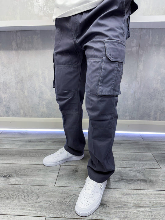 Pantalon cargo - Gris