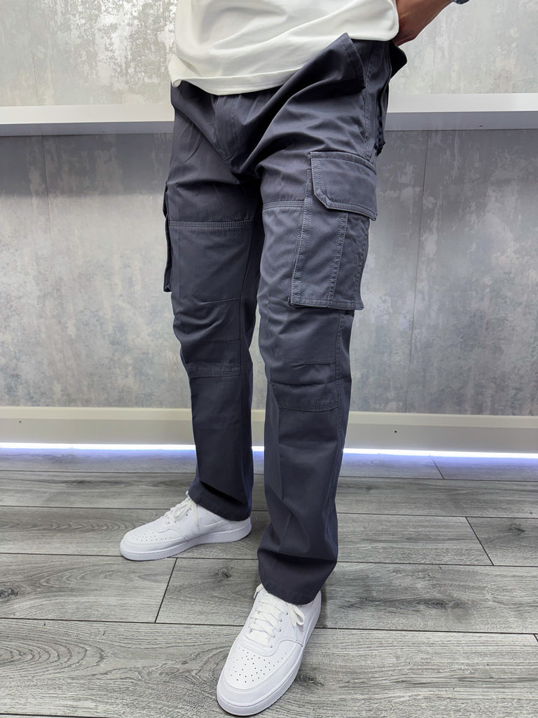 Pantalon cargo - Gris