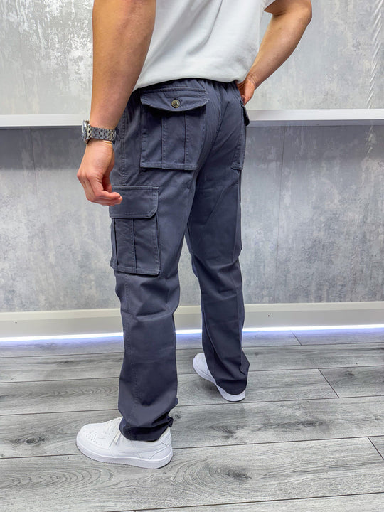 Pantalon cargo - Gris