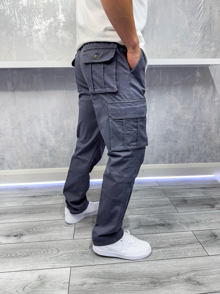 Pantalon cargo - Gris