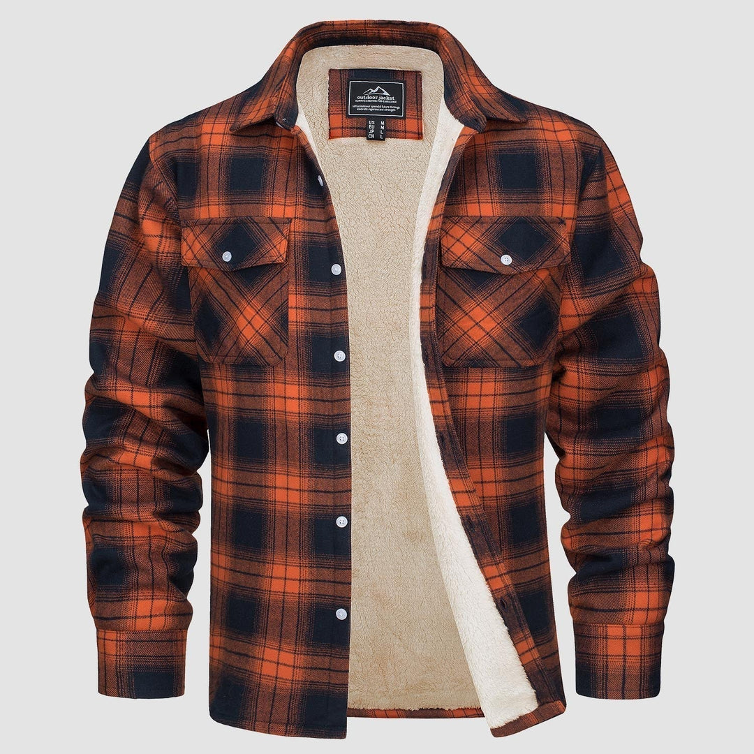 Alexandar™ | Sherpa Lined Flannel Overshirt