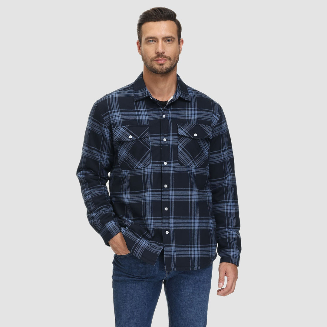 Alexandar™ | Sherpa Lined Flannel Overshirt