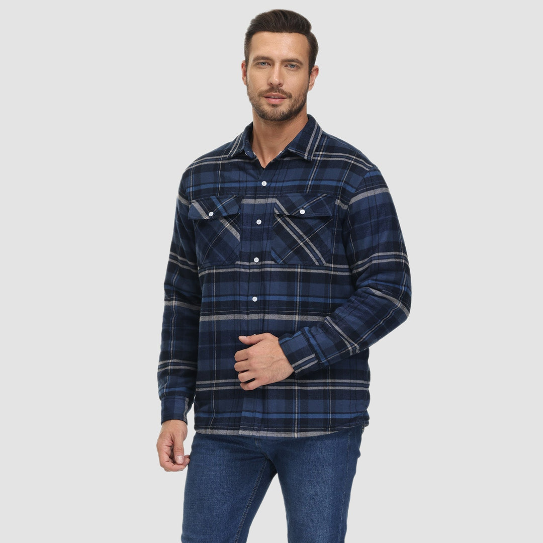 Alexandar™ | Sherpa Lined Flannel Overshirt