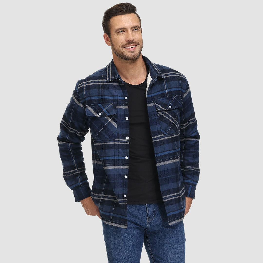 Alexandar™ | Sherpa Lined Flannel Overshirt