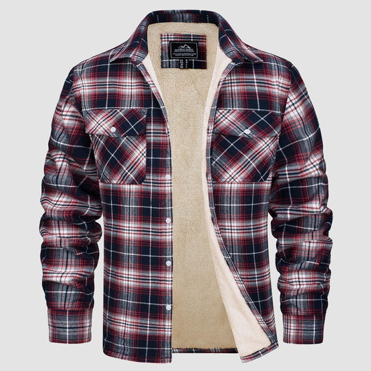 Alexandar™ | Sherpa Lined Flannel Overshirt