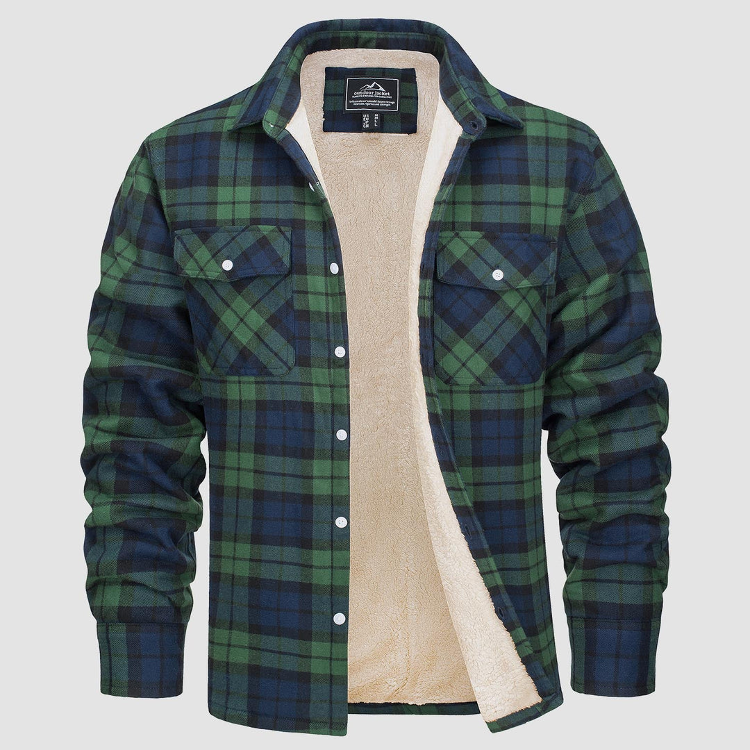 Alexandar™ | Sherpa Lined Flannel Overshirt