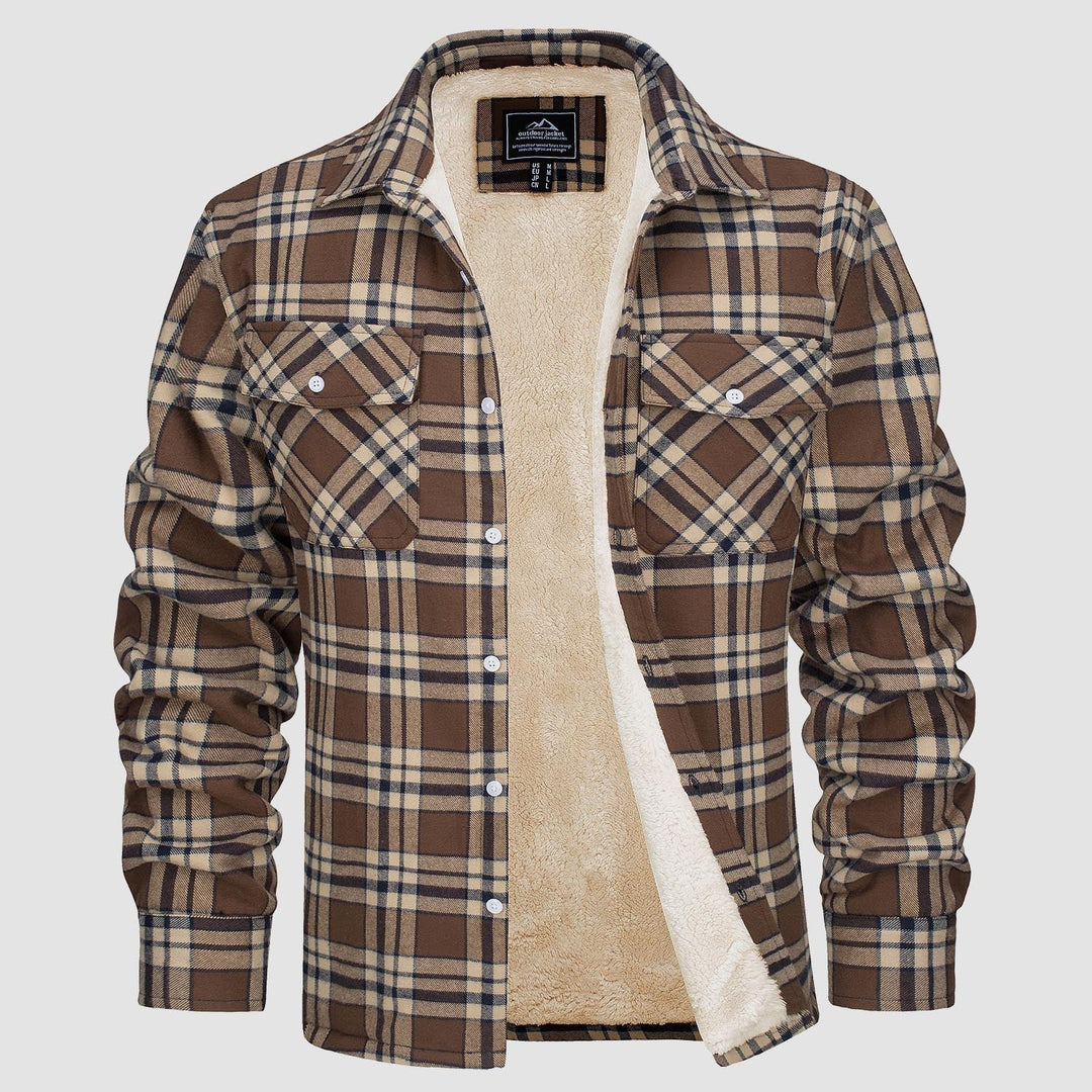 Alexandar™ | Sherpa Lined Flannel Overshirt