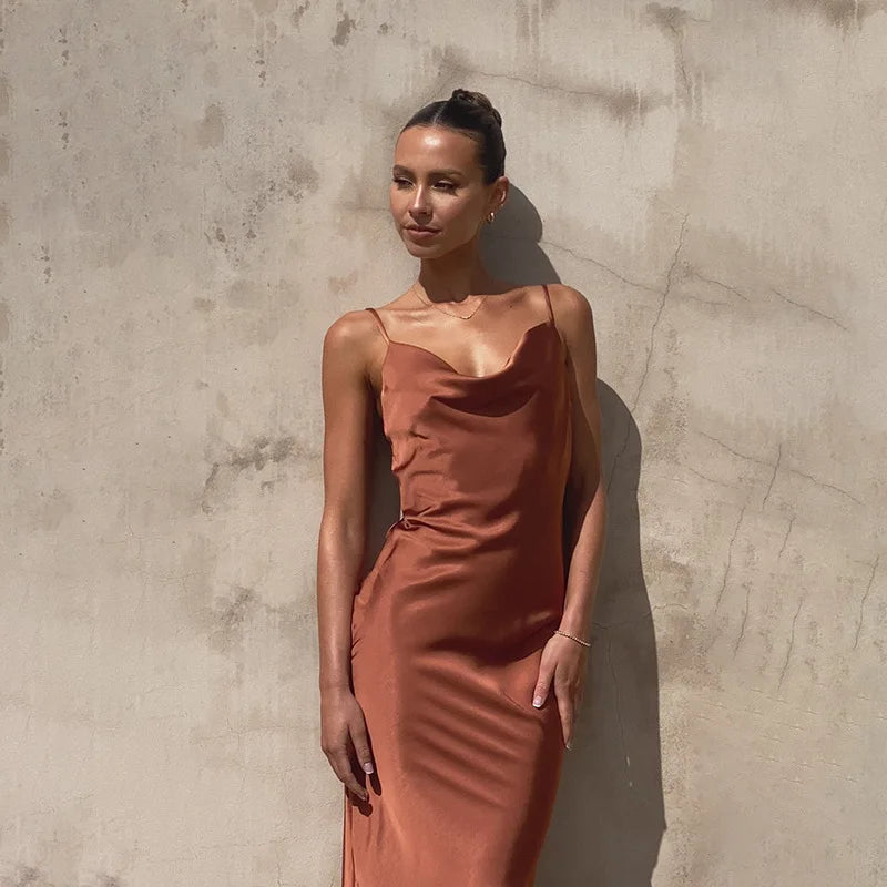 Vanessa™ | Long Satin Dress