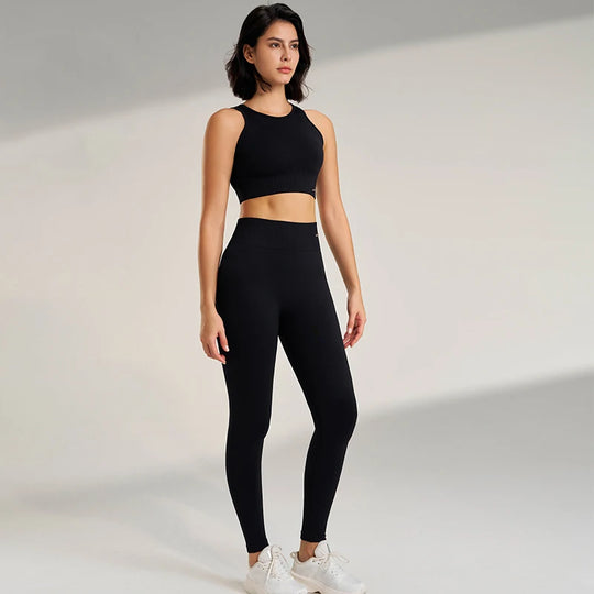 Women's High Waisted Leggings and Top