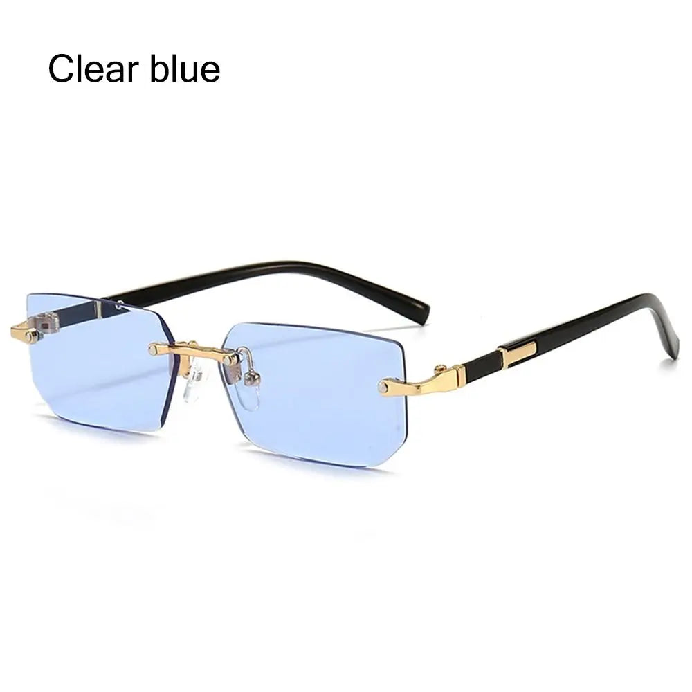 Lunettes de soleil sans monture pour hommes 