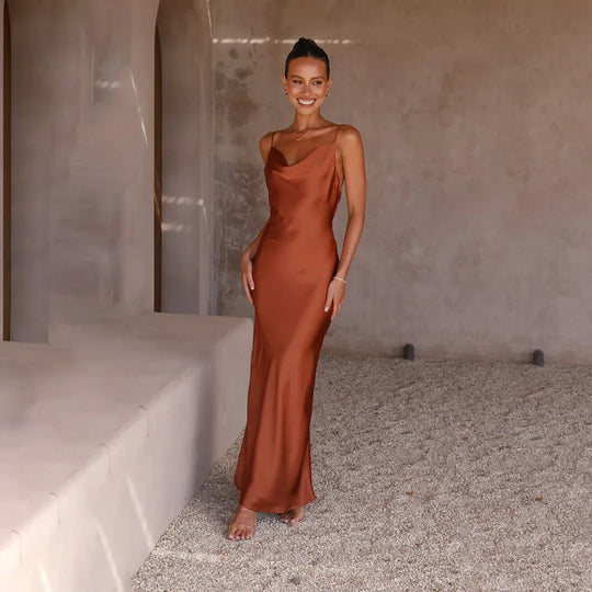 Vanessa™ | Long Satin Dress