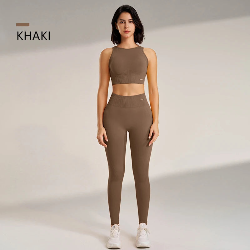 Women's High Waisted Leggings and Top