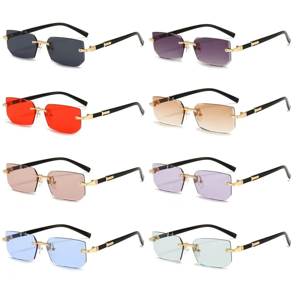 Lunettes de soleil sans monture pour hommes 