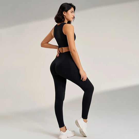 Women's High Waisted Leggings and Top