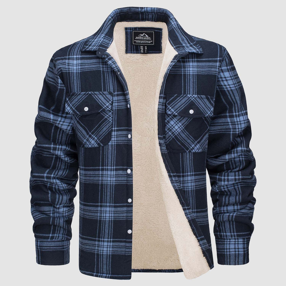 Alexandar™ | Sherpa Lined Flannel Overshirt