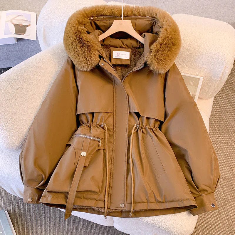 Amaya - Sherpa Lined Fur Coat